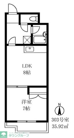 パークサイドマンション松が丘の物件間取画像